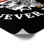 Poster Always Tired Never Broke Funny Skull (on Back) (Coin)