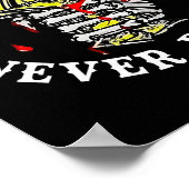 Poster Always Tired Never Broke Skull (on Back)  (Coin)