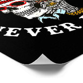 Poster Always Tired Never Broke Skull (on Back)  (Coin)