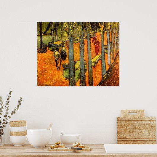 Poster Alyscamps par Vincent Van Gogh (Cuisine)