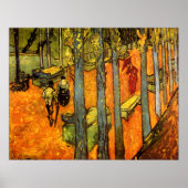 Poster Alyscamps par Vincent Van Gogh (Devant)