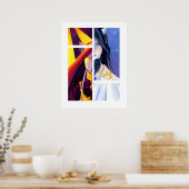 Poster Alysha fenêtre en verre tendu de chute (Cuisine)