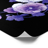 Poster Alzheimer Panseuse florale pourpre Alzheimer et 39 (Coin)