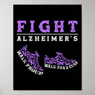 Poster Alzheimerheimer's Awareness Heimer Warrior Men Wom