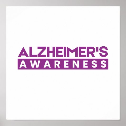Poster Alzheimer's Awareness Dementia (Devant)