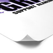 Poster Alzheimers Purple Pour GRANDMA (Coin)