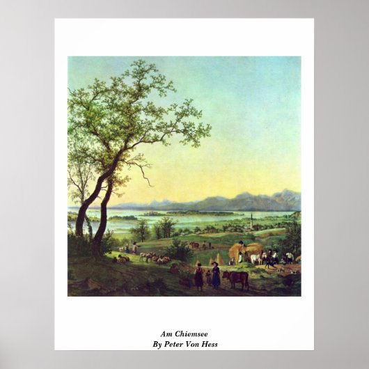 Poster Am Chiemsee Par Peter Von Hess (Devant)