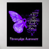 Poster Am Le Papillon de sensibilisation à la Fibromyalgi (Devant)