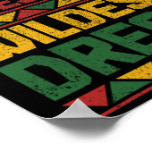 Poster Am Mes ancêtres rêve le plus sauvage Histoire noir (Coin)