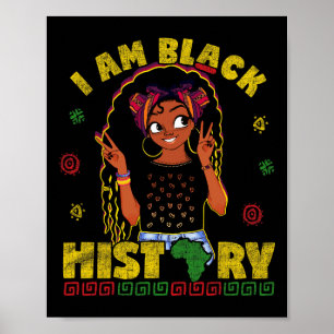 Poster Am Mois D'Histoire Noire Pour Les Enfants Filles A