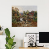 Poster "Am Mühlenbach" (Par le Mill Stream) (Bureau à domicile)