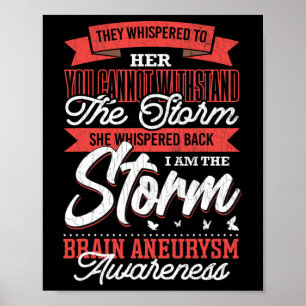 Poster Am The Storm Brain Aneurysm Support de soutien