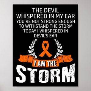 Poster Am The Storm Leukemia Sensibilisation