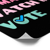 Poster Am Woman Me Watch Vote (Coin)