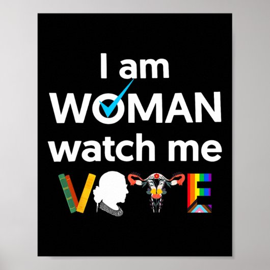 Poster Am Woman Me Watch Vote 1 (Devant)