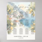 Poster Amalfi Coast Lemon Wedding (Devant)