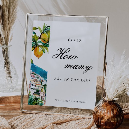 Poster Amalfi Devine combien de baisers signe de Fête des