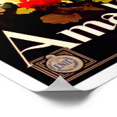 Poster Amalfi Italie voyage vintage (Coin)