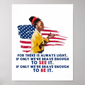 Poster Amanda Gorman - Assez courageux