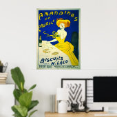 Poster Amandines de Provence 1900 (Bureau à domicile)