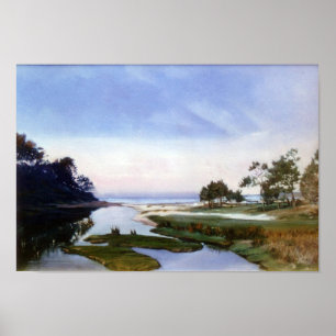 Poster Amanecer en la ría/Sunrise sur l'estuaire
