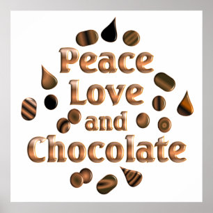 Poster Amant de chocolat
