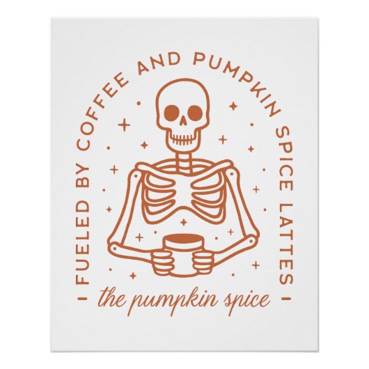 Poster Amant en latte d'épice citrouille (Devant)