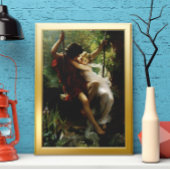Poster Amants sur une balançoire. Le Printemps de Pierre