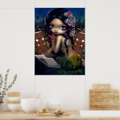 Poster Amara et le livre ART IMPRIMER menehune tiki lowbr (Cuisine)