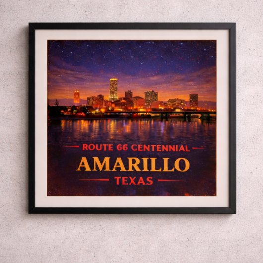 Poster Amarillo Texas Centenaire