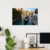 Poster Amarrage de gondole classique à Venise (Bureau à domicile)
