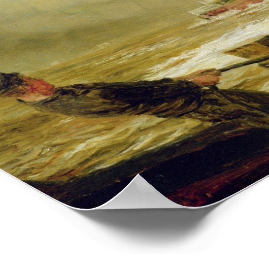 Poster Amarrage d'un navire de fret (Coin)