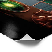 Poster Amarrages Feuilles à vapeur (Coin)