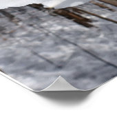 Poster Amaryllis blanc et neige II (Coin)