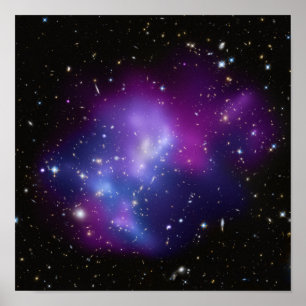 Poster Amas de galaxies pourpre 12 x 12
