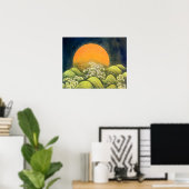 Poster AMATÉRASU, GODDESS SOLEIL, vert jaune noir (Bureau à domicile)