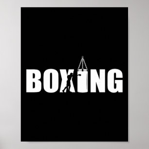 Poster Amateur de boxe Gym Boxeur Kickboxing Kickboxer En