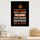 Poster Amateur de café Café avec un ami (Cuisine)