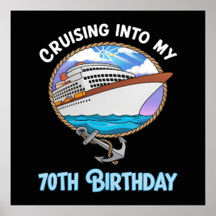 Poster Amateur de croisière naviguant vers mes 70 ans