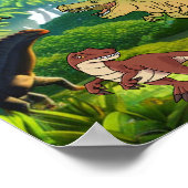 Poster Amateur de dinosaure (Coin)