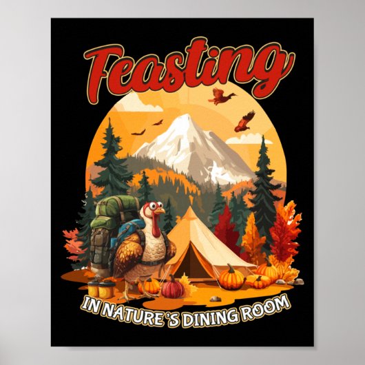 Poster Amateur de randonnée de la dinde de camping de Tha (Devant)