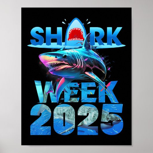 Poster Amateur de requins 2025 - Semaine de conservation (Devant)