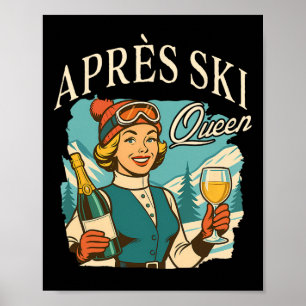 Poster Amateur de ski Voyage de ski Club social de l'aprè