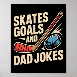 Poster Amateur de tri d'hiver Patinage sur glace Joueur d