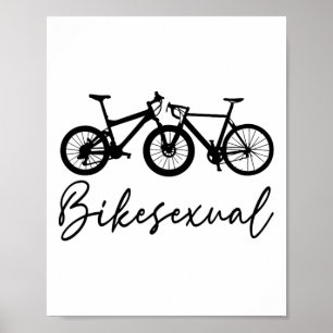 Poster Amateur de vélo cycliste de vélo de montagne Vélo