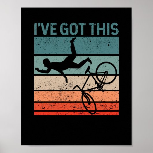 Poster Amateur de VTT Funny MTB downhill moker (Devant)