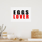 Poster Amateur d'oeufs (Cuisine)