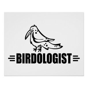 Poster Amateur d'oiseaux drôle
