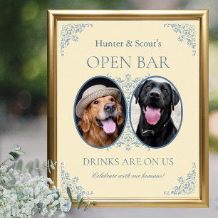 Poster Amateurs d'animaux de compagnie Jaune Chic Mariage