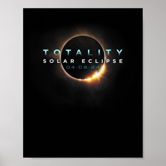 Poster Amateurs d'astronomie ! Total de l'éclipse solaire (Devant)